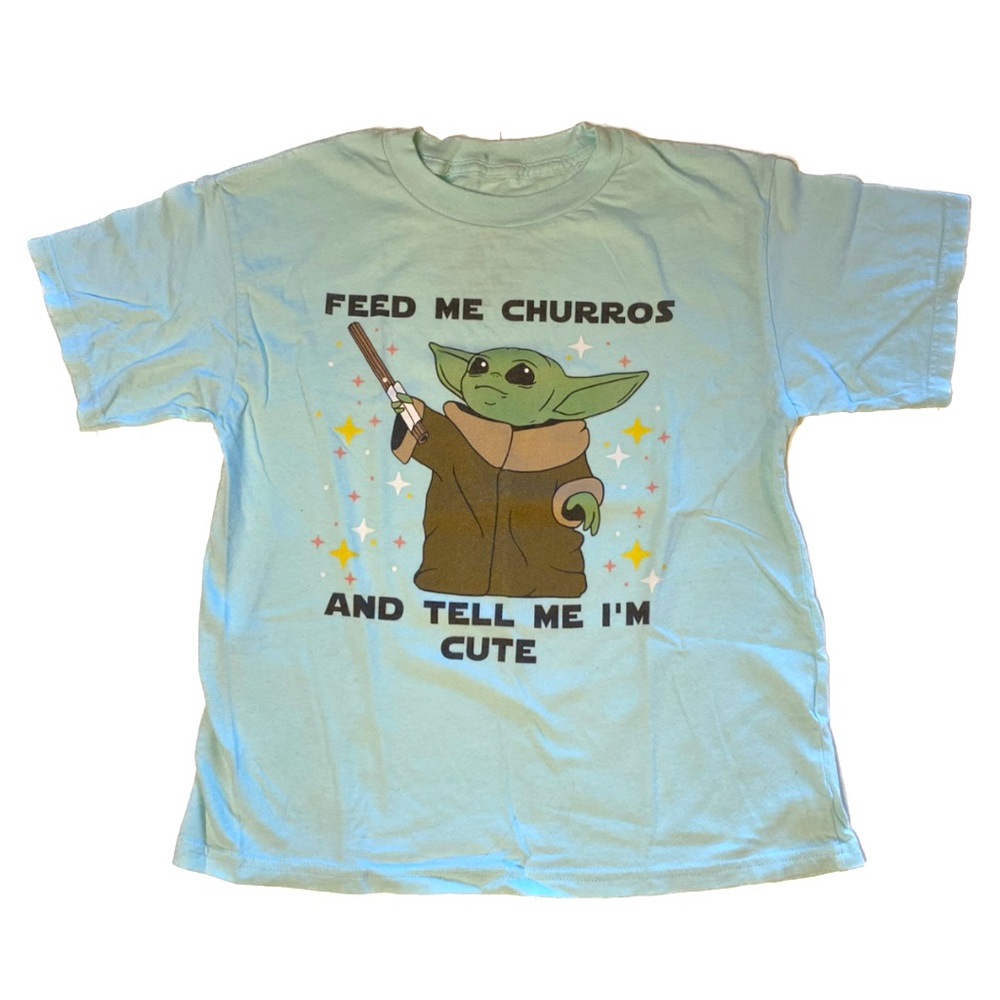 EUC Friday Apparel Grogu Churros T-Shirt - size Youth Small